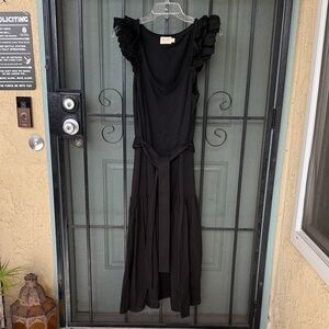 Nation Black Ruffle Dress